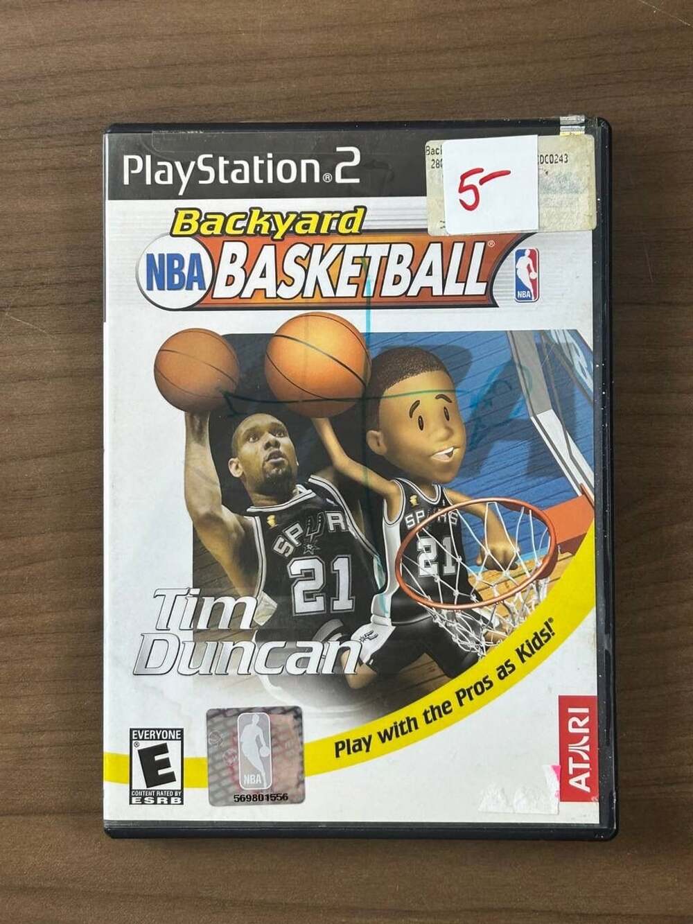 Backyard NBA Basketball Sony PlayStation 2 PS2 Atari Disc & Case No Manual